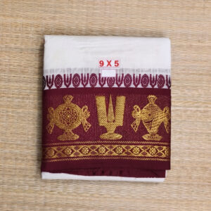 9x5 unbleached dhoti green