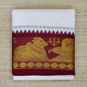 9x5 unbleached dhoti Sivalingam/Nandhi
