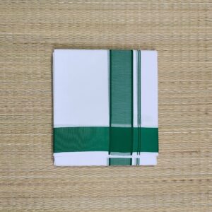 8 Muzham Bleached 2" Border Green