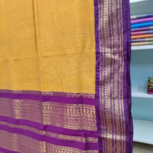 6 Gajam Vairaoosi checks semi silk