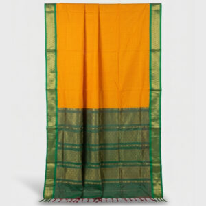 6 Gajam Vairaoosi semi silk mango yellow