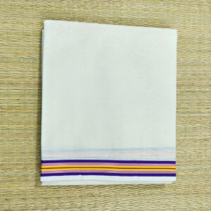9x5 unbleached 1" Border Multicolor